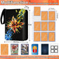 9 Pocket Card Binder for Cards, Trading Card Binder Holder Fits 900 Cards with 50 Removable Sleeves, Card Collection Binder Albu
