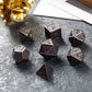 D&D Metal Dice Set, DNDND 7PCS Metallic Ancient Copper Dice with Metal Case for DND Dungeons and Dragons Table Games Roly Playin