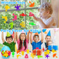 Toddler Suction Bath Toys, Ocean Animal Suction Cup Toys With Eggshell & Bag No Hole Mold Free Bathtub Shower Toy For Kids Senso