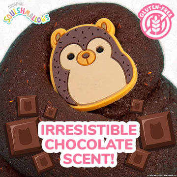 Original Squishmallows Hans The Hedgehog Premium Scented Slime Chocolate Scented, 8 Oz. Scented Slime, 2 Fun Slime Add Ins, Pre-Made Slime For Kids, Great 6 Year Old Toys, Super Soft Sludge Toy