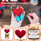 GiftsFU Crochet Heart Flower Animal - Red Yarn Gift for Teen Girls, Birthday, Graduation, Christmas