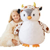 EARTHSOUND Giant Penguin Plush Toy, 23" Jumbo Soft White Stuffed Animal, Model 2236543, Cute Fluffy Gift for Kids