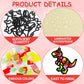 Qyeahkj 36 Set Dinosaur Suncatchers Crafts for Kids DIY Dinosaur Tissue Paper Crafts Window Stained Glass Effect Dino Hanging De