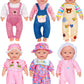 6 Sets 14-16 Inch Baby Doll Accessories Baby Doll Clothes - Dress Outfits Headbands Accessories Fits New Born 43Cm Baby Doll, 15 Inch Baby Doll