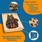 Wooden Jigsaw Puzzles For Adults Xl 330 Piece (18   X12.7   ) - Cat Wood Puzzle For Adults By The Puzzled Tree Unique Puzzles