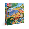 eeBoo: Piece and Love Beach Umbrellas 1000 Piece Square mature-themed Jigsaw Puzzle  Puzzle for mature-themeds and Families  Glossy  Sturdy Pieces and Minimal Puzzle Dust