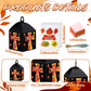 VIHOSE 16 Sets Thanksgiving Day Crafts Christian Fall Crafts Religious Cross Fall Blessing Tissue Paper Lantern Kit Bulk DIY Chr