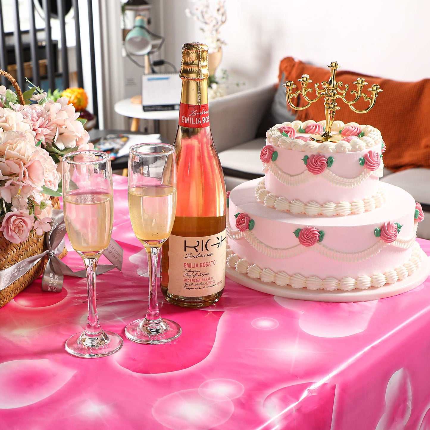 3 Pack 2000s Tablecloth Decoration Cholo Party Table Cover 90s Table Covers Heart Early Plastic Disposable Rectangle Table Decor