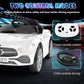 12V Kids Ride On Car With 2.4G Remote Control,Battery Powered Electric Car Ride On Vehicle Double Doors, 5 Point Safety Belt,Led Light (Sc-White)