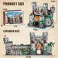 BNG 2in1 Medieval Castle Building Set mature-themed Knights Castle Architecture Model Home Office Decor Collection Building Blocks Toy Creative Gift for Teen 14+(2484PCS)
