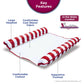 Aqua 2-In-1 Catalina Xl Pool Float & Hammock – 1-2 Person, Multi-Purpose, Inflatable Pool Floats For Adults – Burgundy/White Stripe