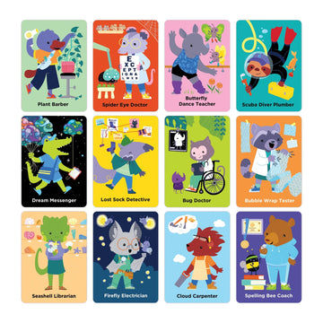 Mudpuppy Wondrous Jobs Charades Game From, Features 30 Oversized Cards, Fun Twist On The Classic Charades Game, Perfect For 2+ P