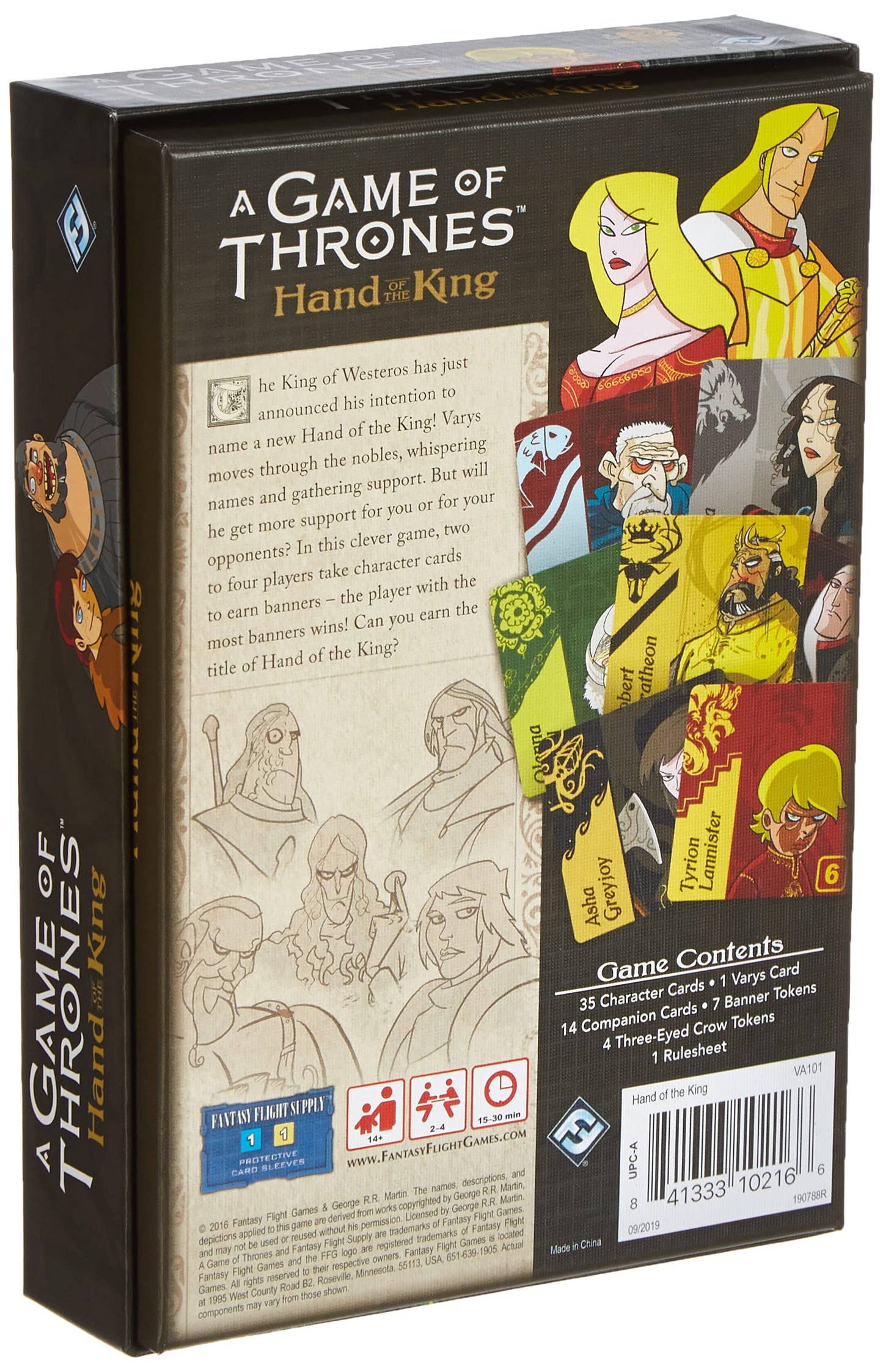 Fantasy Flight Games Hand of the King Cardstock Model VA100 - Multi Color Collectible