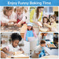 Kids Cooking and Baking Set,11 Pcs Kids Aprons for Girls,Chef Costume Set,Includes Kids Apron and Chef Hat,Mitt & Cooking Cutter