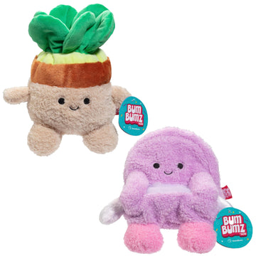 Bumbumz Large 7.5'' Recliner Ralph & Succulent Plush 2-Pack - Officially Licensed Russ Toy - Soft Stuffed Animal Beanie Figures