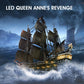 CubicFun 3D Pirate Ship Puzzle - Queen Anne's Revenge, 27" Model, Paper Craft Kit for Adults, Brain Teaser Desk Decor