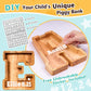 Summidate Wooden Letter Piggy Bank For Kids| Piggy Bank For Boys Girls Toddler| Alphabet A Money Bank| Wood Coin Bank Personalized Birthday Gift For Kids (E)