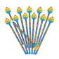 Fun Express Happy Birthday Pencils - Bulk Set of 12, Wooden with Cupcake Topper, Ideal Party Favors and Handouts