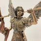 Unknown 13 Inch Cold Cast Bronze Figurine - Archangel Saint Gabriel with Horn, 7.48"x6.11"x2.99"