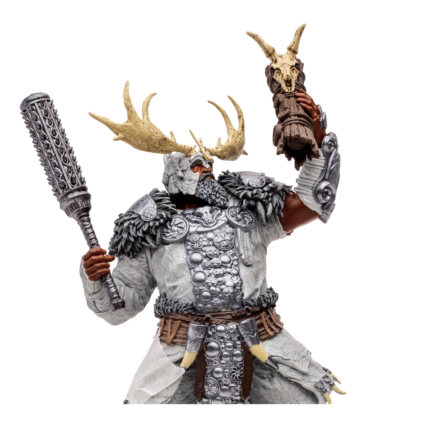 McFarlane Toys Diablo IV Druid 6-Inch 1:12 Scale Action Figure with Interchangeable Head and Hand  3   Display Base  and Mystery Weapon (Epic)