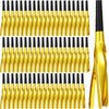 Lcpqmzgh 60 Pcs Gold Noise Makers, Metallic Fringed Noise Makers For New Year Party Favor Supplies (Gold)