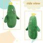 Baboli Adorable Pickle Stuffed Animal Cucumber Plush Plant With Smile Face And Yellow Corolla Pretty Cute Plushie Toy Gift For Any Pickle Lover 12 Inches (Smiling-L)