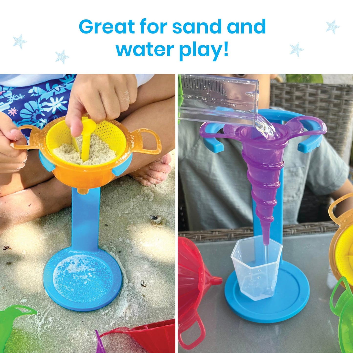 Hand2Mind Starter Science Funnels, Science Lab Equipment, Sifting Toys, Sand Sifter, Water Table Toys, Sensory Play Toys, Educational Science Kits, Kids Chemistry Set, Science Supplies For Classroom