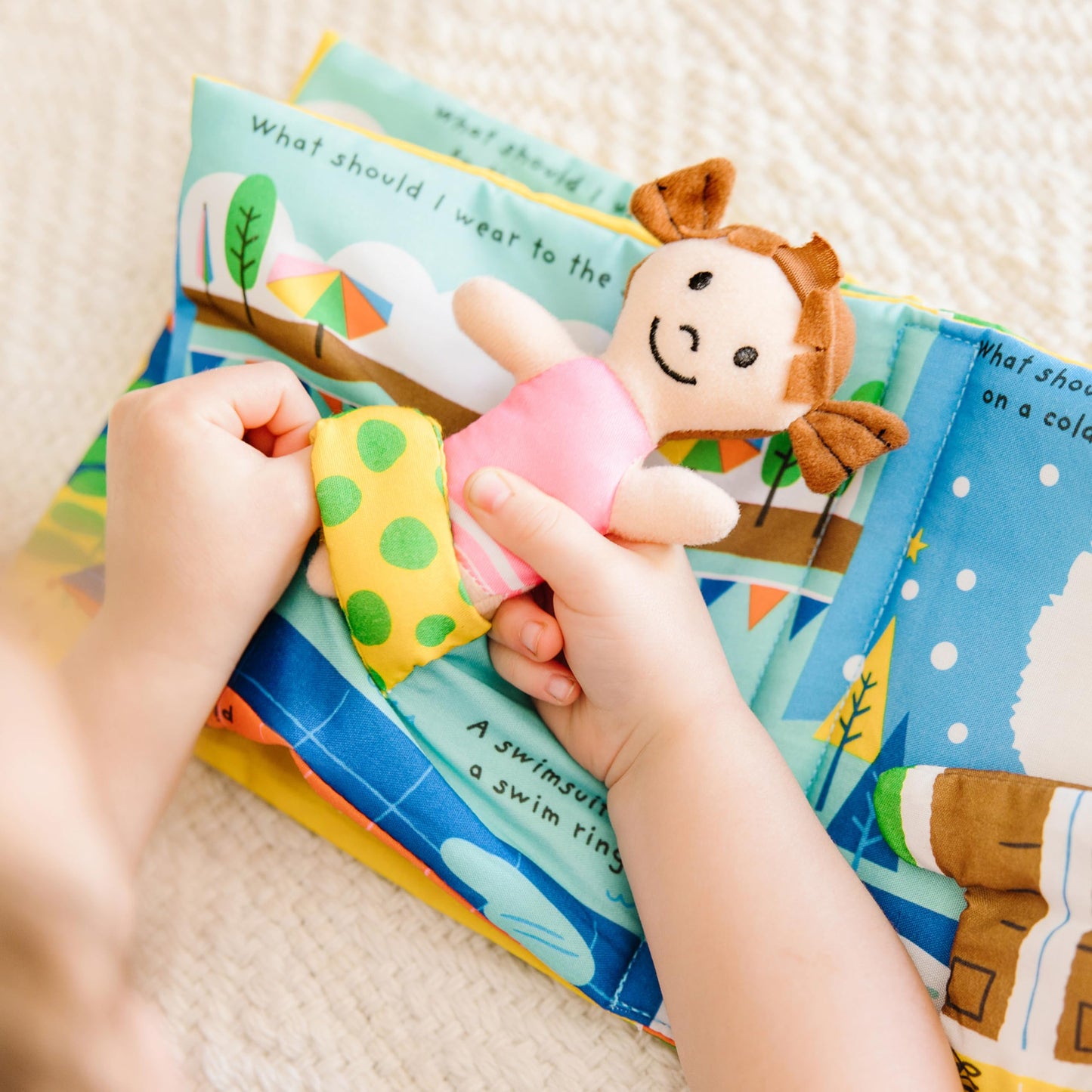 Melissa & Doug Soft Activity Baby Book - Multi Fabric - What Should I Wear? - 1 EA - Model 9204