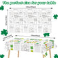 Wiooffen 47''X 82'' St. Patrick'S Day Giant Coloring Tablecloth Posters Activity For Kids, Huge Holiday Color-In Paper Poster Ta
