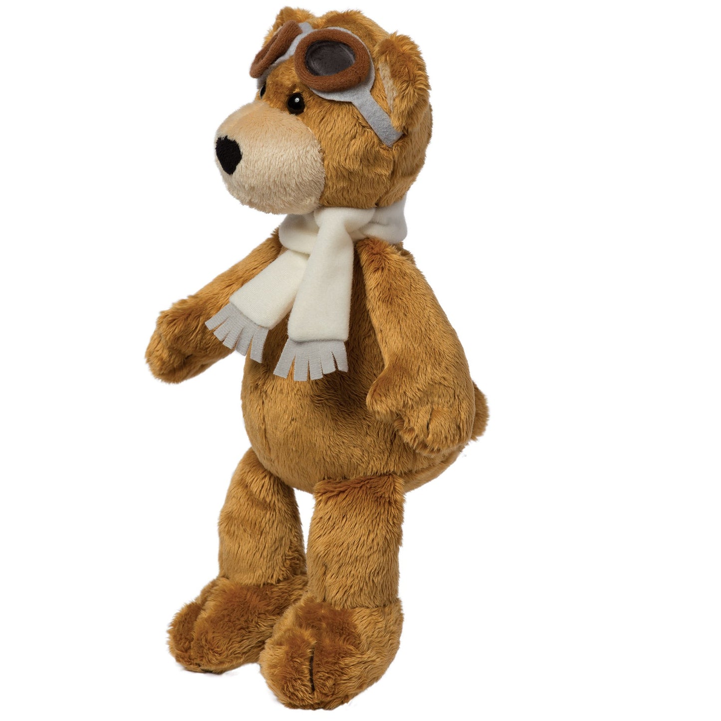 Manhattan Toy Aviator Teddy Bear 12' Stuffed Animal Plush With Soft Goggles And Scarf