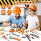Kids Tool Set 46 PCS, Christmas Birthday Gifts for Kids Ages 3,4,5,6,7,8, Toddler Tool Set with Portable Tool Box & Electronic T