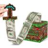 Surprise Money Box Gift Pull For Game Lover- Pixel Game Happy Birthday Money Box For Cash Gift Set Included Happy Birthday Card 