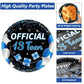 100 Pcs 13Th Birthday Decorations For Boys Official Teen 13Th Supplies Plates Napkins Forks Set Disposable Blue 13Th Birthday Ta