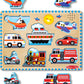 Wooden Mix and Match Vehicle Sound Adventure Puzzle
