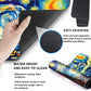 for MTG Card Playmat with Zone Game Play Mat for MTG TCG 24 x 14 inches Non-Slip Play Mat for Commander Board RPG CCG Game TCG Other Card Games/Mouse Pad-Art Moon