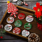 Jutom 48 Pcs Mini Christmas Buttons Pins Bulk Funny Christmas Sayings Pins for Team Gift Goodie Bags Party Decoration Favors
