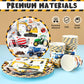 Wernnsai Construction Party Supplies Set - 64 Pcs Dump Truck Theme Birthday Party Decorations Disposable Paper Plates Cups Napkins Tableware For Boys Kids Baby Shower Excavator Birthday Party Decor