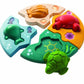 Plantoys Wooden Marine Puzzle With Ocean Life And Eco- Systems (5688) | Sustainably Made From Rubberwood And Non-Toxic Paints An