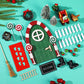 Gerrii 25 Pcs Green Christmas Elf Fairy Doors Decorations Miniature Enchanted Fairy Door Kit Tiny Elf Christmas Decor Accessorie