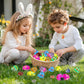 Oliker Easter Basket Stuffers, 24 Pcs Prefilled Easter Eggs With Gemstone Crystals For Egg Hunt, Classroom Prize Supplies Birthd