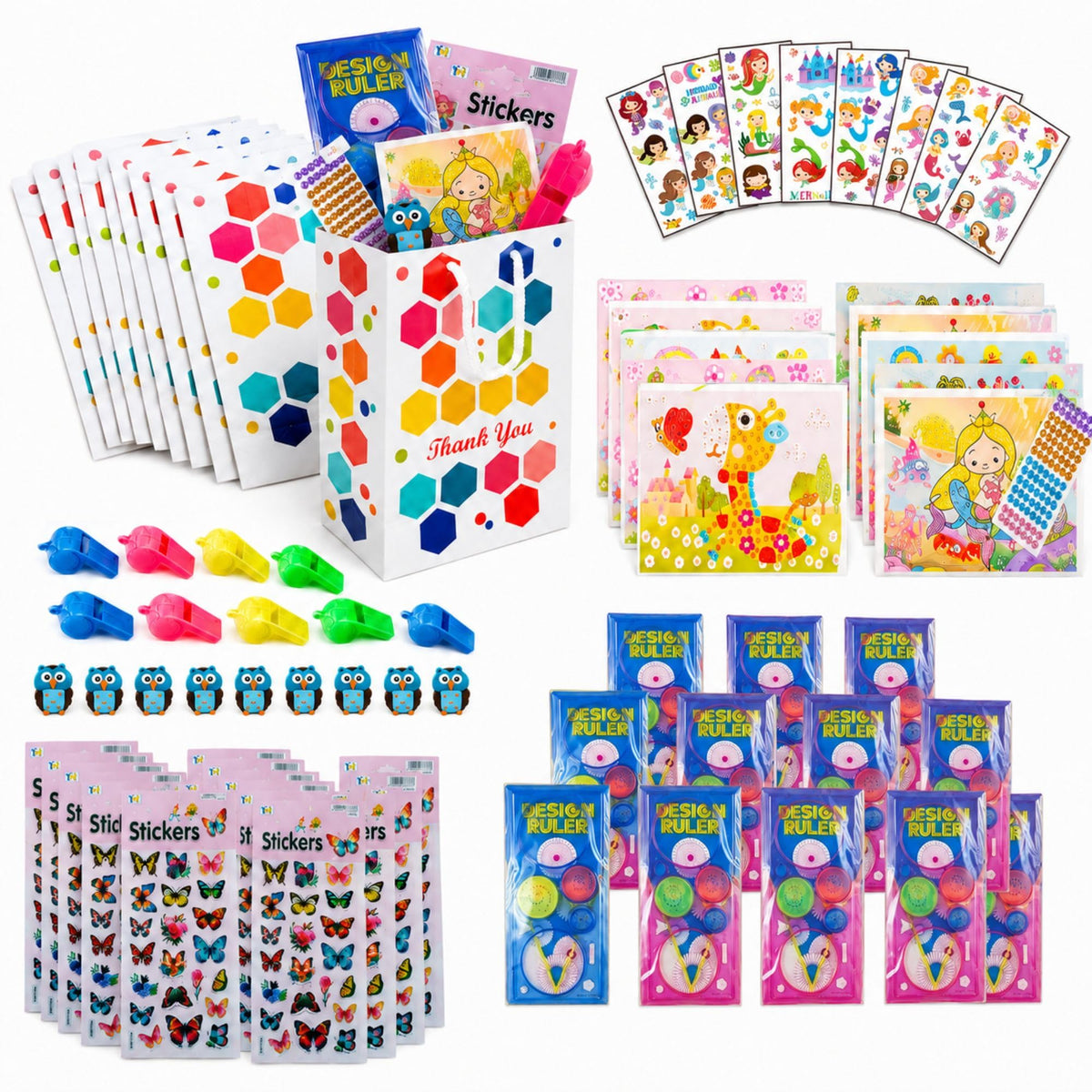 Birthday Popper Birthday Return Gift for Kids Dream Combo, 70 Pcs
