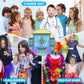 Erdogly Kids Doctor Costume, Toddler Doctor Costume Set With Lab Coat For Kids, Stethoscope, Career Day Costumes For Boys Girls