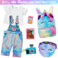 Zita Element 7 Pcs American 18 Inch Doll Clothes And Accessories - 18 Inch Doll Clothes Set With Doll Backpack,Waist Bag,Cell Phone,Tablet Phone,Camera (No Doll)