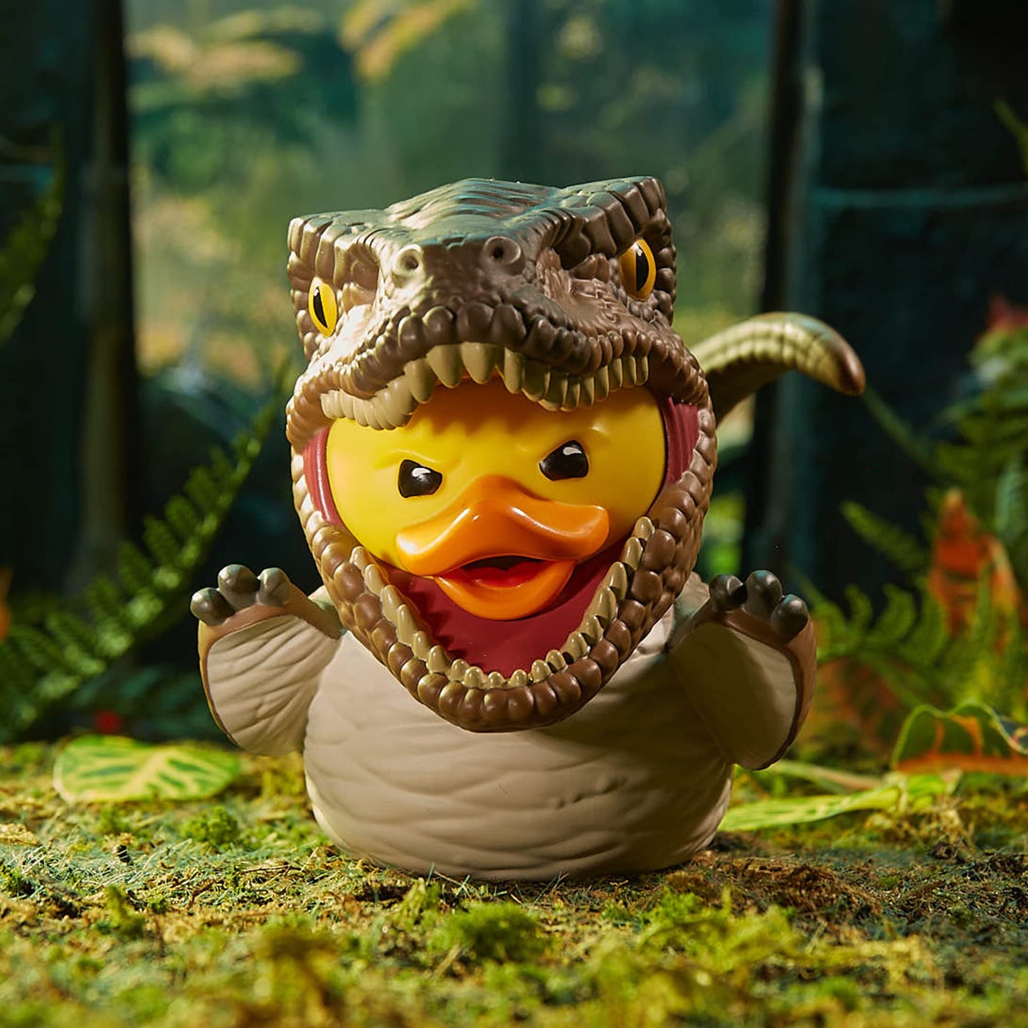 TUBBZ Velociraptor Vinyl Rubber Duck - Official Jurassic Park Collectible, One Size, Nylon, Bathtub Color