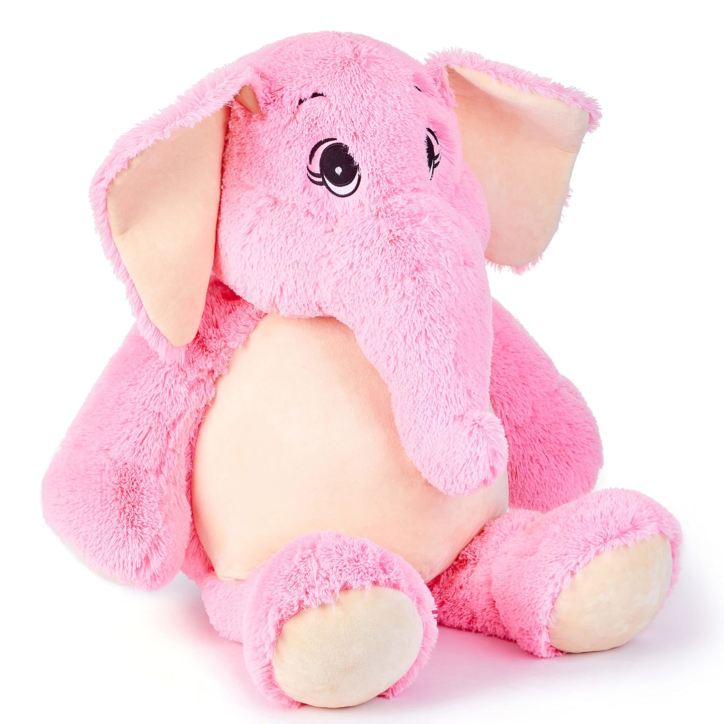 Ikasa Giant Elephant Stuffed Animal Plush Toy,39' Large Cute Jumbo Soft Toys,Huge Big Size Fluffy Plushy Fat Oversized Plushie,Gifts For Kids