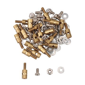 BQLZR RC Model Pushrod Linkage Stopper Adjustable D1.5mm Pushrod Connector Linkage Stoppers RC Model Airplane Replacement with S