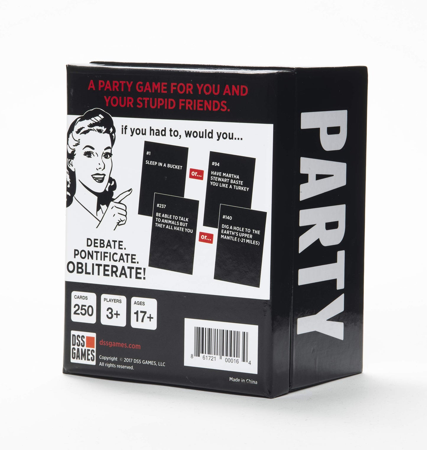 DSS Games If You Had To... Party Game - Hilarious Would You Rather Card Game, Black, Model 861721000126, Perfect for Game Night & Gifts