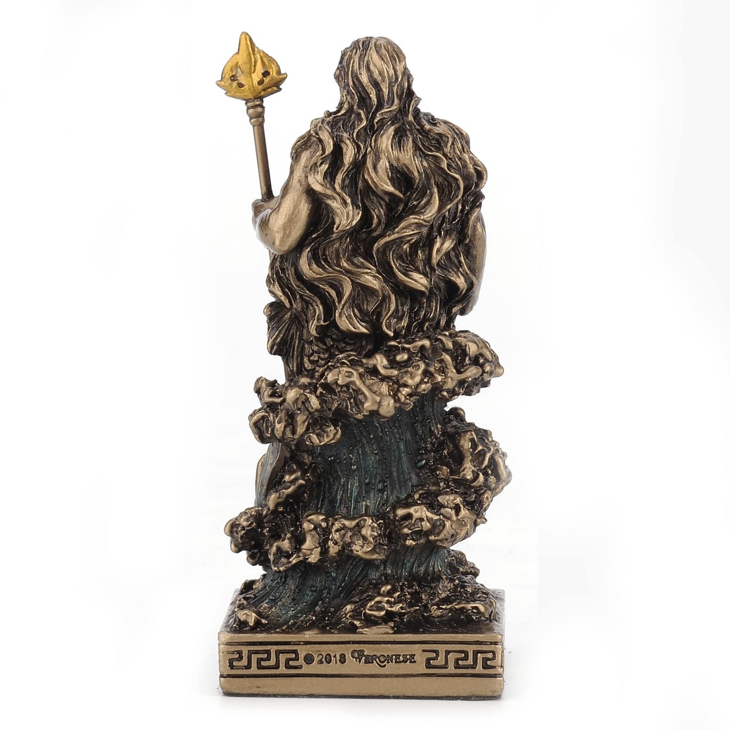Veronese Design 3 3/8 Inch Poseidon The Greek God Of The Sea Resin Miniature Bronze Finish Figurine