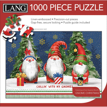 Lang 1000 PC GNOME Christmas Puzzle - Multicolor Cardboard, Model 5038052