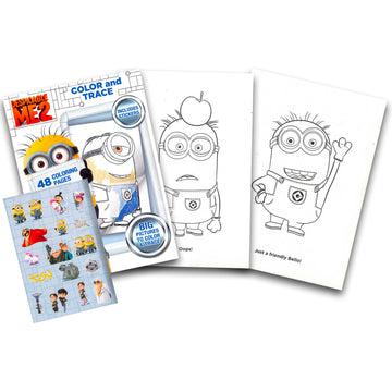 Despicable Me Minions Coloring Book with Stickers ~ over 200 Minions Stickers!